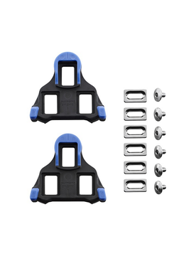 Tacchette per pedali bici SPD SL SM SH-12 blu semi mobile