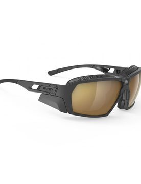 Occhiali ciclismo RUDY PROJECT AGENT Q HI Altitude Black Mat/Multilaser Gold