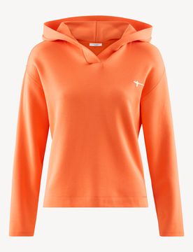 Felpa con cappuccio arancione - XL