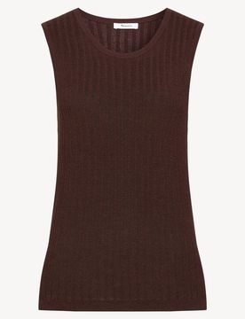 Top in maglia marrone - XL