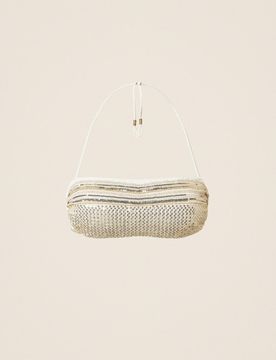 Haut de maillot de bain bandeau avec sequins brodés