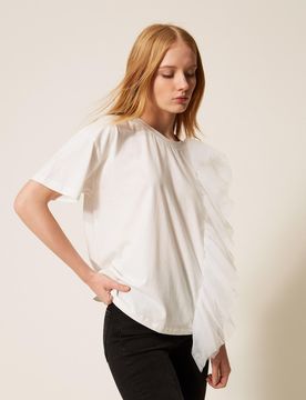 T-shirt regular avec tulle