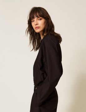 Bomber en popeline recyclée