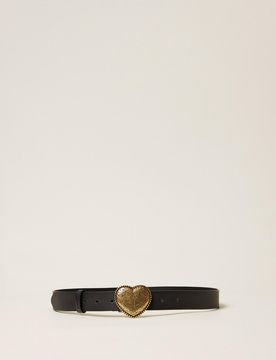 Twinset Ceinture en cuir avec caur