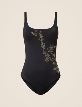 Maillot de bain une pièce avec cabochons
