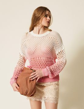 Pull MYFO en filet avec imprimé dégradé