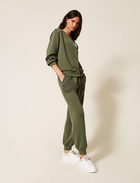 Pantalon de jogging en scuba avec crochet
