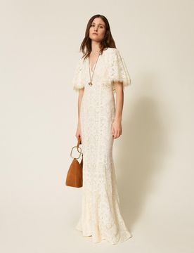 Twinset Robe longue en dentelle