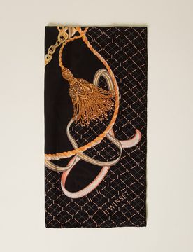 Keffieh avec imprimé chaîne