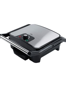 Kontaktgrill "Edelstahl" schwarz silber