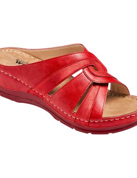 Komfort-Pantolette "Beate" 40 rot