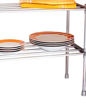 Ruco Flexibles Stapelregal silber