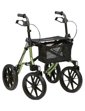 Außen-Rollator "Taima XC-PU-bereift" schwarz gruen