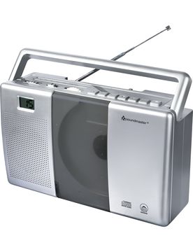 UKW-Kofferradio RCD1185 mit CD-Spieler silber grau