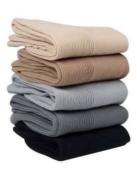 Wohlfühl-Socken, 5 Paar 43 braun beige