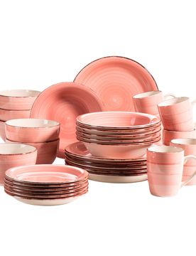 Mäser Geschirr-Set, Steingut Lumaca orange
