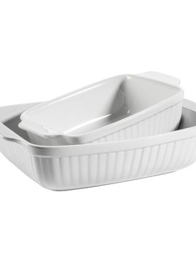 Mäser Auflaufform-Set, Keramik KITCHEN TIME weiss