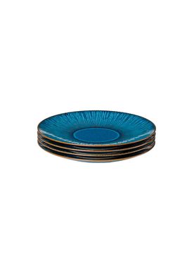 Dessertteller-Set, Steinzeug Eisfall