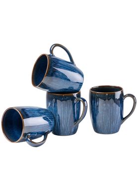 Kaffeebecher-Set, Steinzeug Eisfall