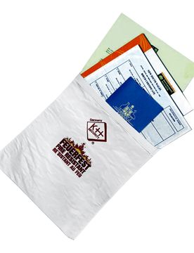 Feuerfeste Dokumententasche weiss
