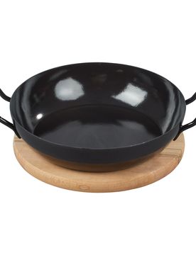 Schlemmer-Pfanne, 2-teilig schwarz