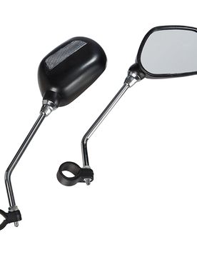 Fahrradspiegel-Set, 2-teilig schwarz