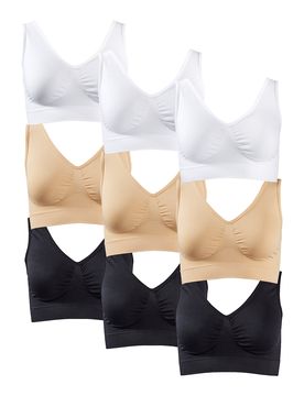 Soft-BH, 9-teilig 2XL mehrfarbig