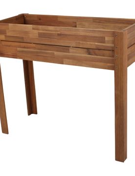 Hochbeet mit Vlies-Einlage braun