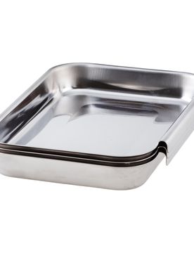 Panier-Set Edelstahl, 3 Stück silber