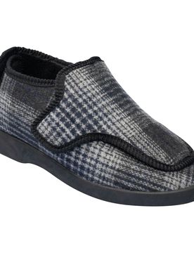 Multi-Kletthausschuh "unisex" 38 grau weiss