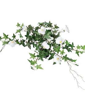 Kunstblume "Winde" gruen weiss