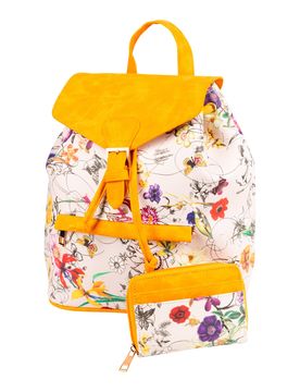 Set Rucksack & Geldbeutel „Flower“, 2-teilig mehrfarbig