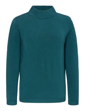 Stehbund-Pullover „Cashmerelike“ XL tuerkis
