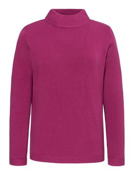 Stehbund-Pullover „Cashmerelike“ L pink