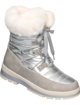 Wärme-Stiefelette „Silvana“ 42 silber