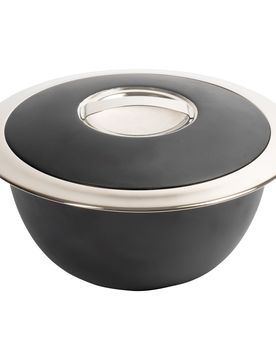 Edelstahl-Thermoschüssel-Set, 3-teilig schwarz