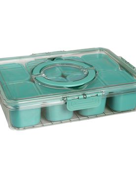 Frischhalte-Center transparent gruen