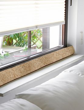 Fenster-Zugluftstopper 1 braun
