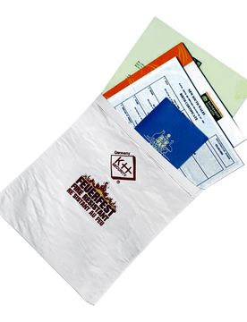 Feuerfeste Dokumententasche weiss