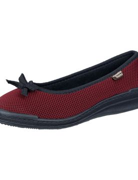 Hausschuh-Ballerina rot 38 Damen