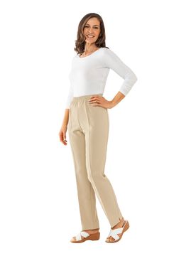 Elegante Schlupfhose beige 2XL Damen