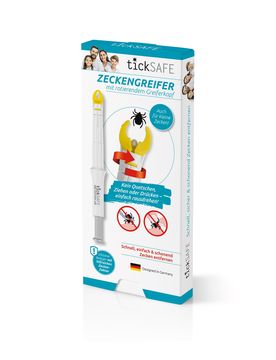Zeckengreifer tickSAFE, Mensch, mit rotierendem Greiferkopf weiss