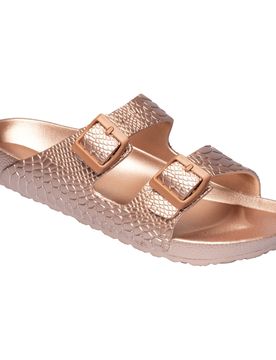 Bade-Pantolette „Ines“ gold 36 Damen
