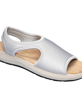 Stretch-Sandalen silber 41 Damen