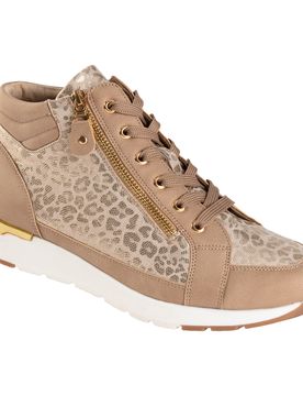 Komfort-Knöchelsneaker „Gina“ beige braun 39 Damen