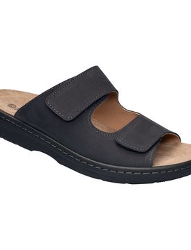 Herren-Leder-Pantolette 45 blau