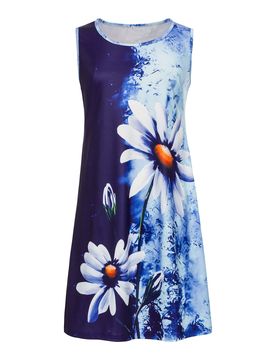 Sommerkleid „Margarete“ blau M Damen