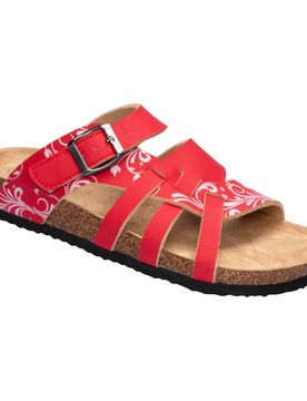 Bequem-Klettpantolette "Iris" rot 42 Damen