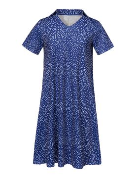 Hemdblusen-Kleid „Cordula“ blau weiss S Damen