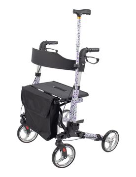 Leichtgewicht-Rollator Premium, Aluminium, mit Rückengurt und Tasche - AT51006 mehrfarbig